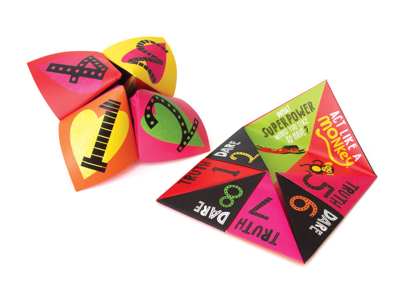 Interactive Valentine origami fortune teller game