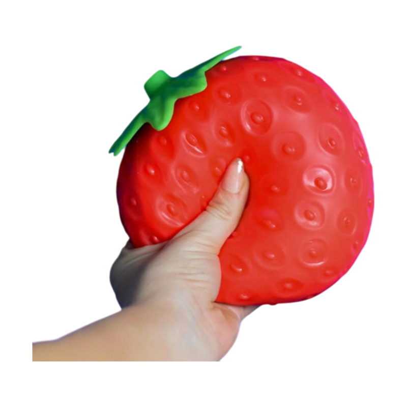 "Berry Big Squeeze" 🍓 Jumbo Strawberry Squishy Slow-Rising Sensory Toy
