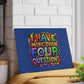 “Four Questions” ✡️ Funny  Passover Jewish Holiday  Sedar Cutting Board by Resinate by KS