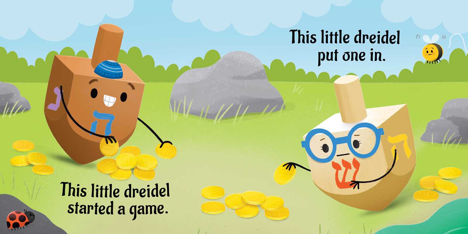 Hanukkah storybook inspired by This Little Piggy