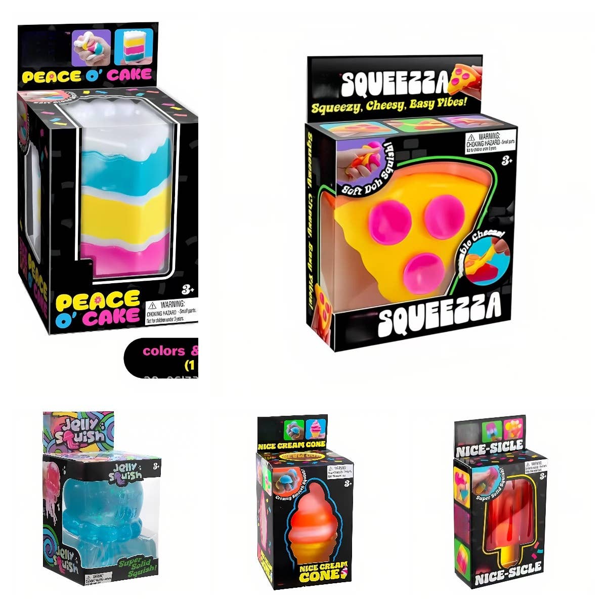 “Brain Freeze” 🍦 Ice Cream Squishy Sensory Squeeze Toy by Auraquise