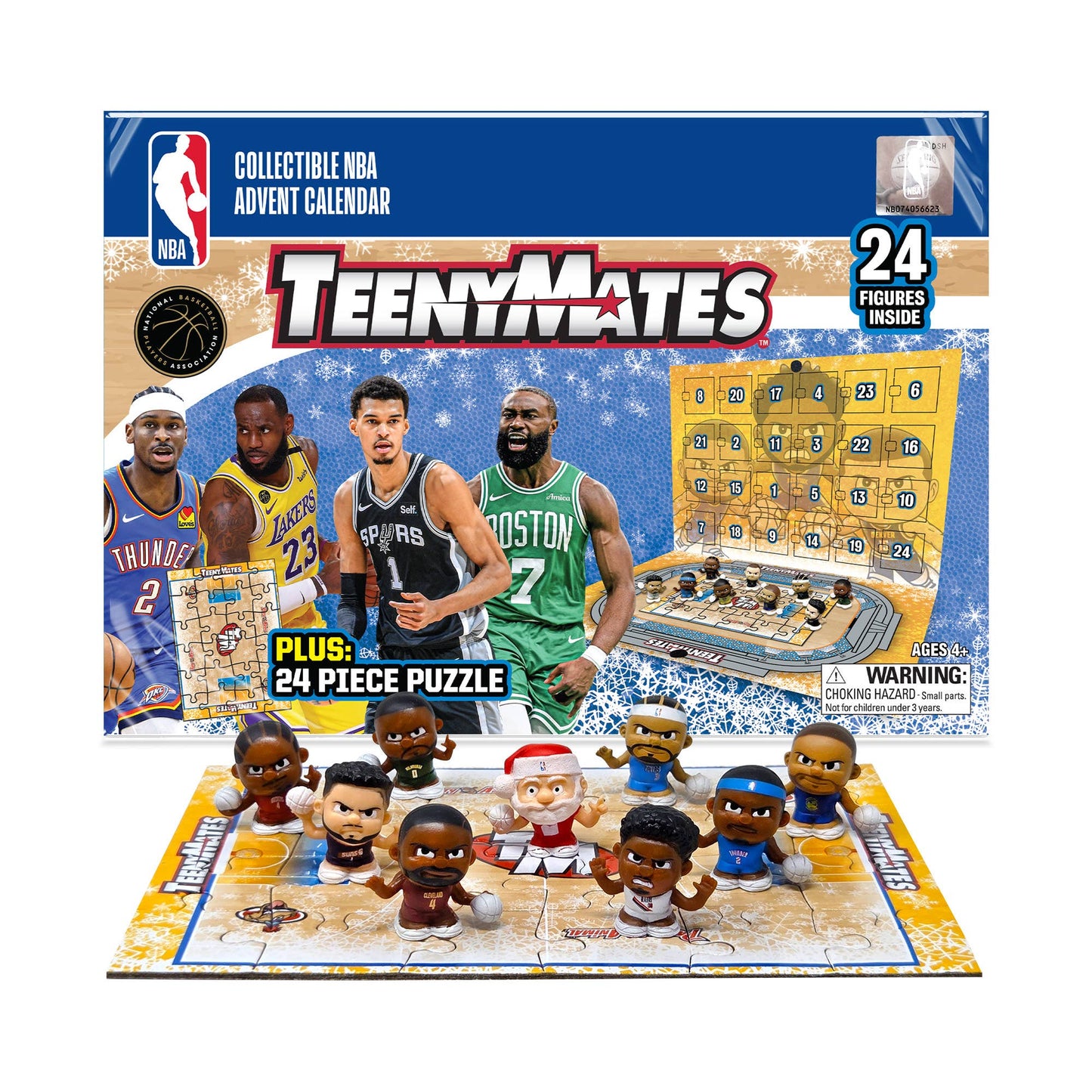 TeenyMates NBA Holiday Advent Calendar with 23 figures