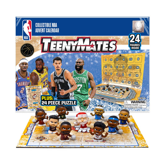 TeenyMates NBA Holiday Advent Calendar with 23 figures