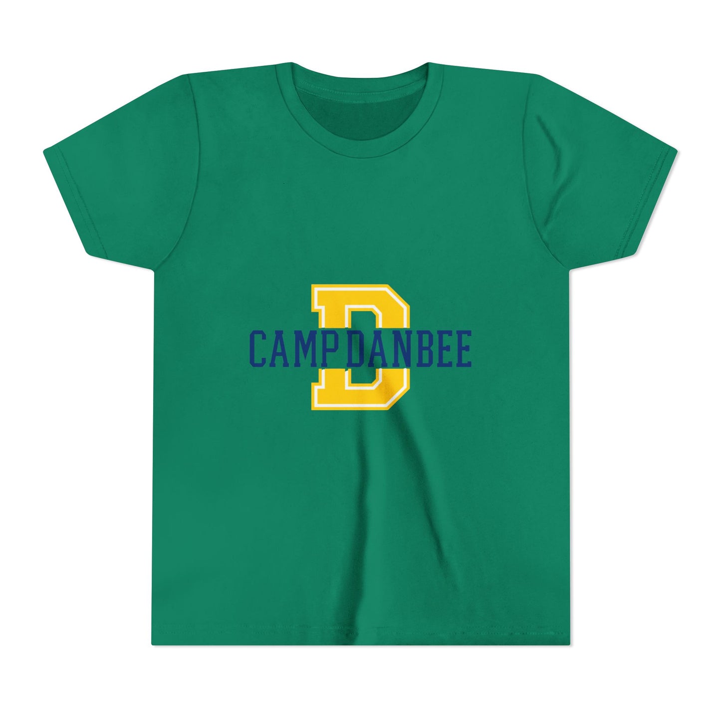 Youth Tee — 'Camp Danbee' Letterman D Logo Kids Shirt