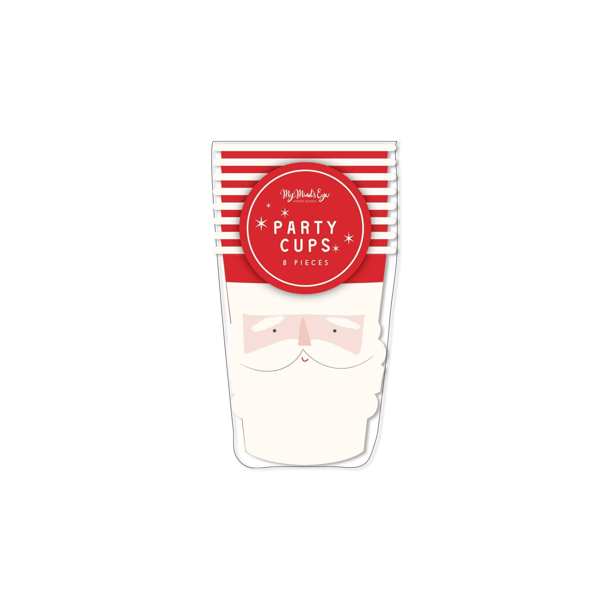 Festive Santa face cup, perfect for holiday drinks and spreading Christmas cheer