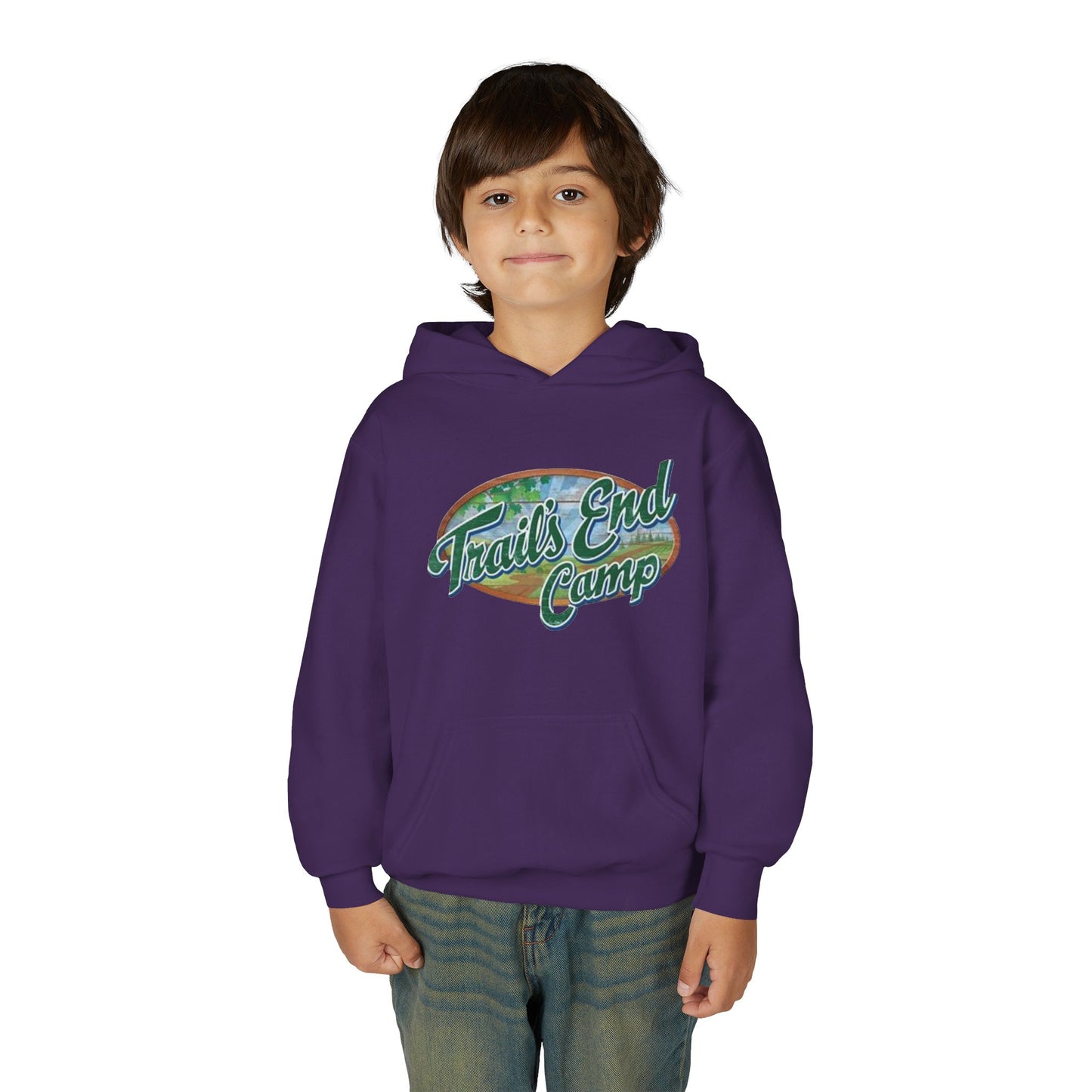 Youth Hoodie — Trails End Camp Retro Logo Sweatshirt