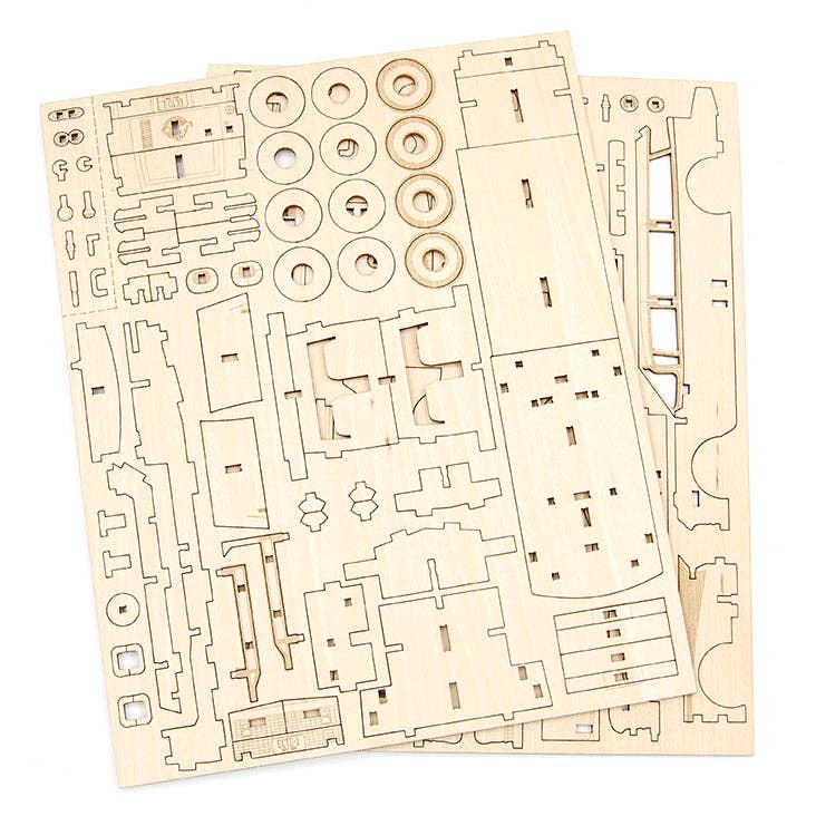 “Who You Gonna Build?” 👻🚗 Ectomobile Wood Model Kit by IncrediBuilds™