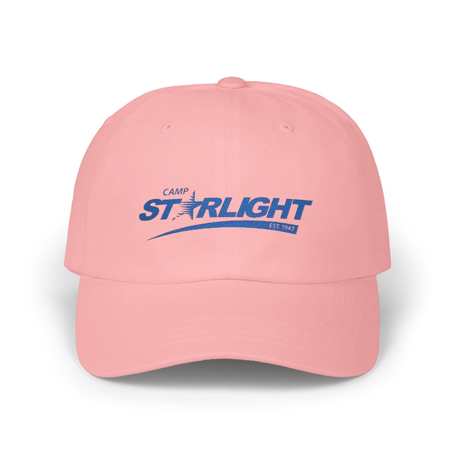 Camp Starlight Embroidered Dad Cap – Vintage Blue Logo Baseball Hat