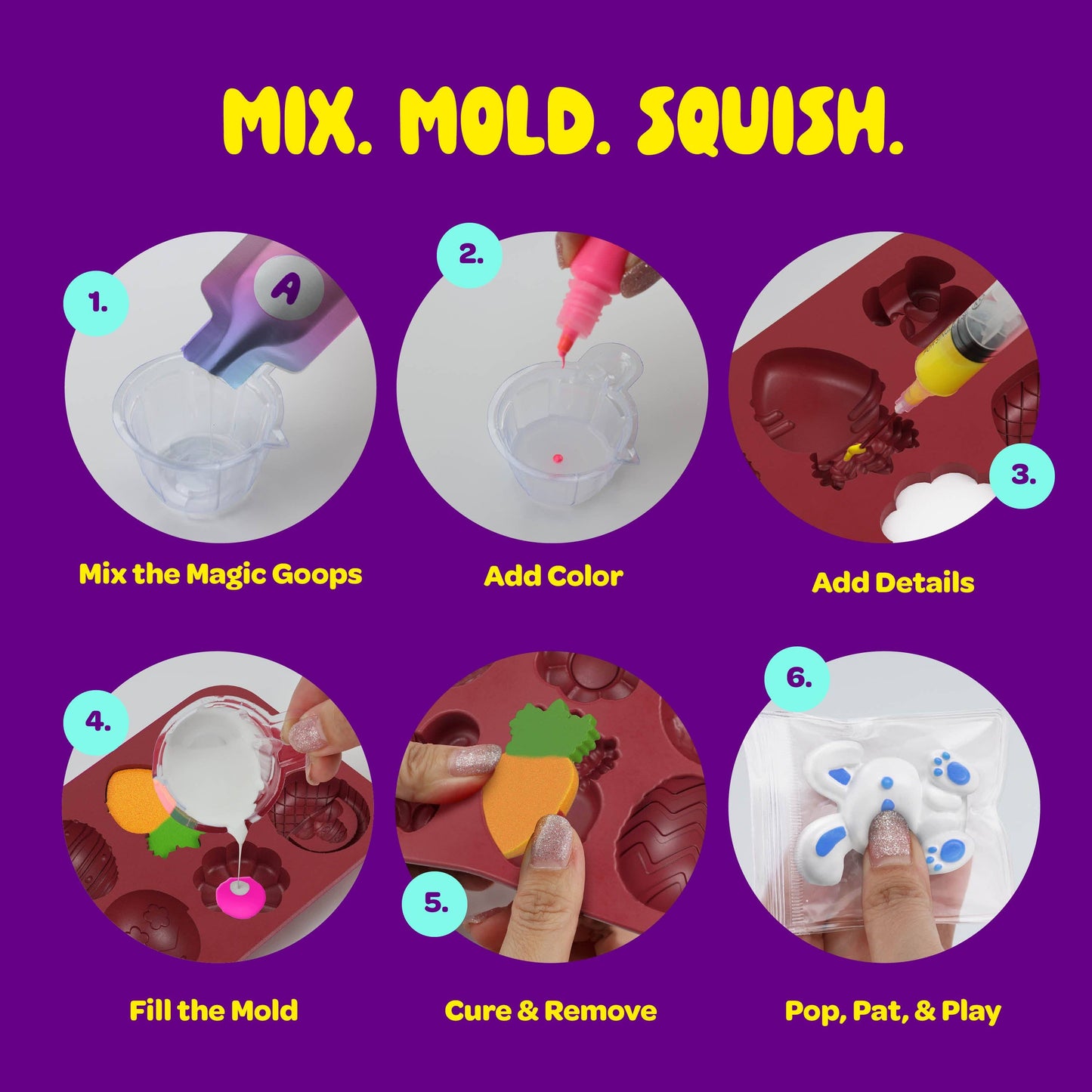 "Egg-Squisitely Cute" 🥚 DIY Easter Squishy Making Kit by Dan&Darci
