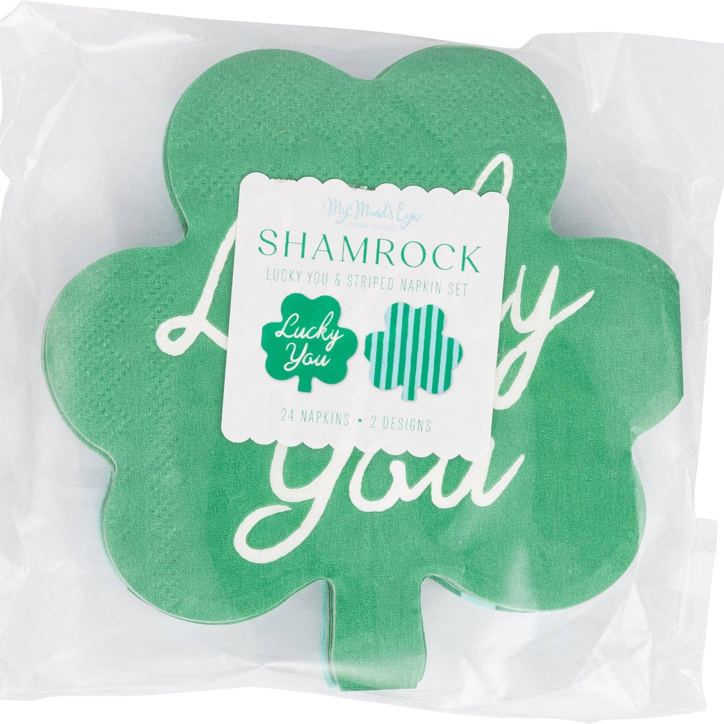 “Lucky You” ☘️ Shamrock Party Napkins by My Mind’s Eye