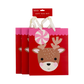 Spread holiday cheer with our festive reindeer gift bag set, including 3 medium-sized bags!