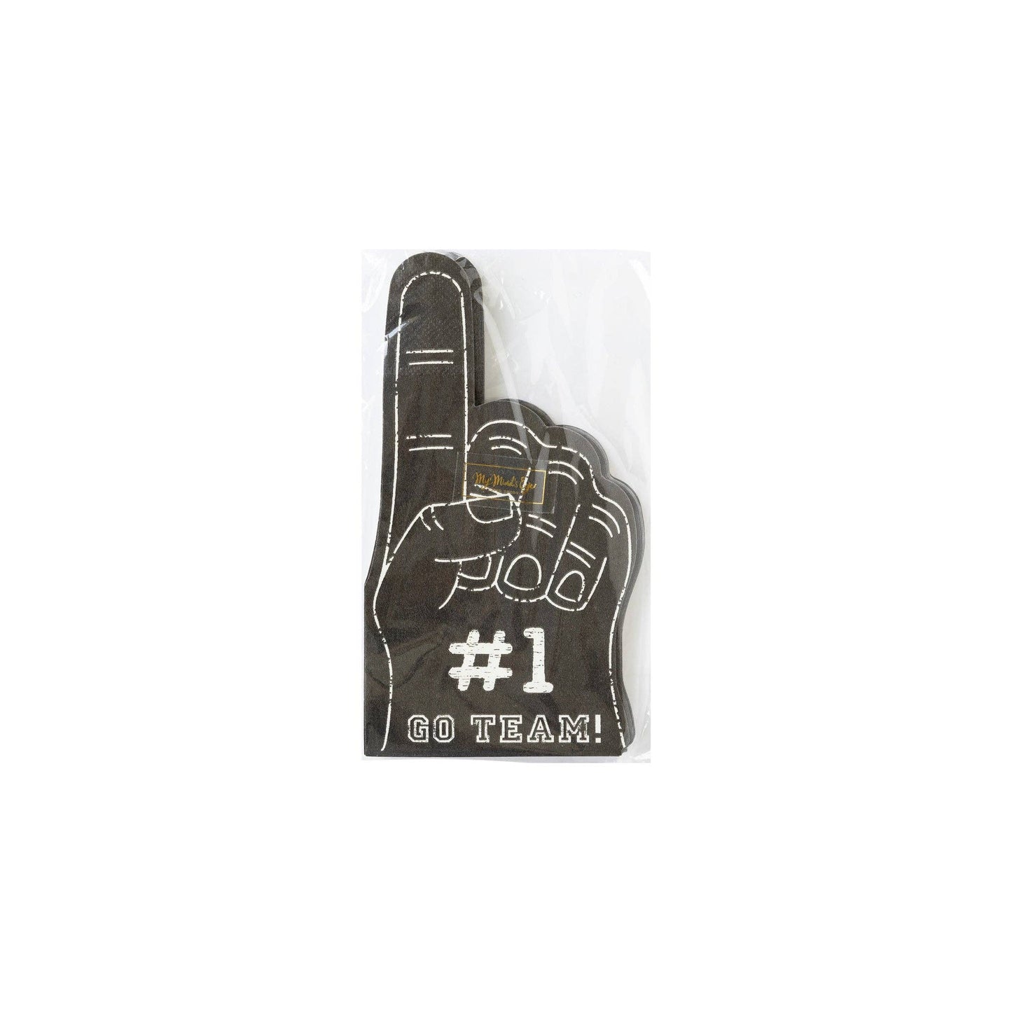 “We’re #1 Wipeouts” 🏈 Foam Finger Football Napkins