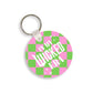 Wicked-Inspired Keychain – 2" Aluminum, Full-Color Print, Silver Key Ring, Fun & Stylish Bag Accent