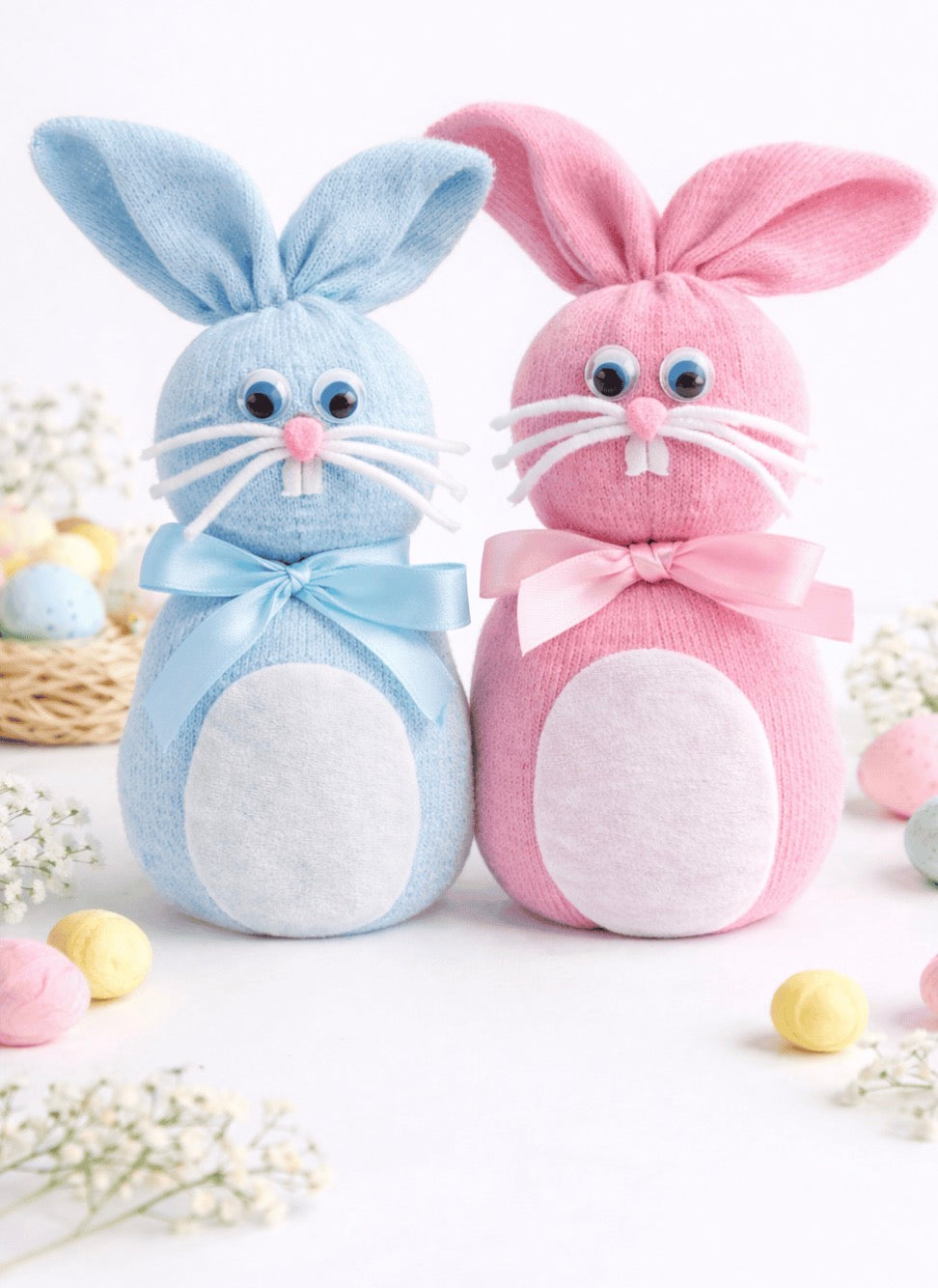 Somebunny Loves You sock bunnies craft kit