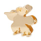 Lele Sadoughi gold Lily hair clip on white background