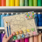 Rainbow and pot of gold paint by number