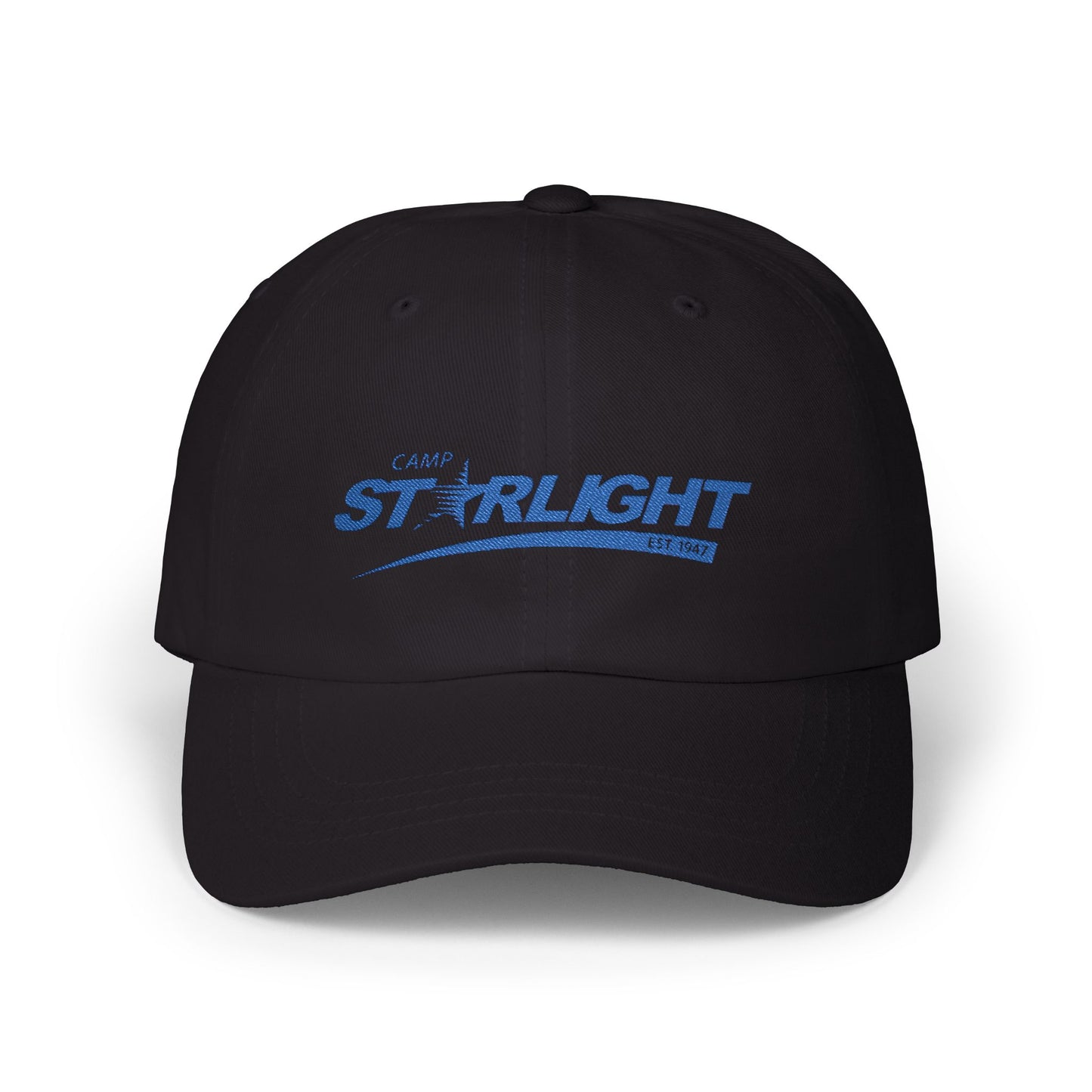 Camp Starlight Embroidered Dad Cap – Vintage Blue Logo Baseball Hat