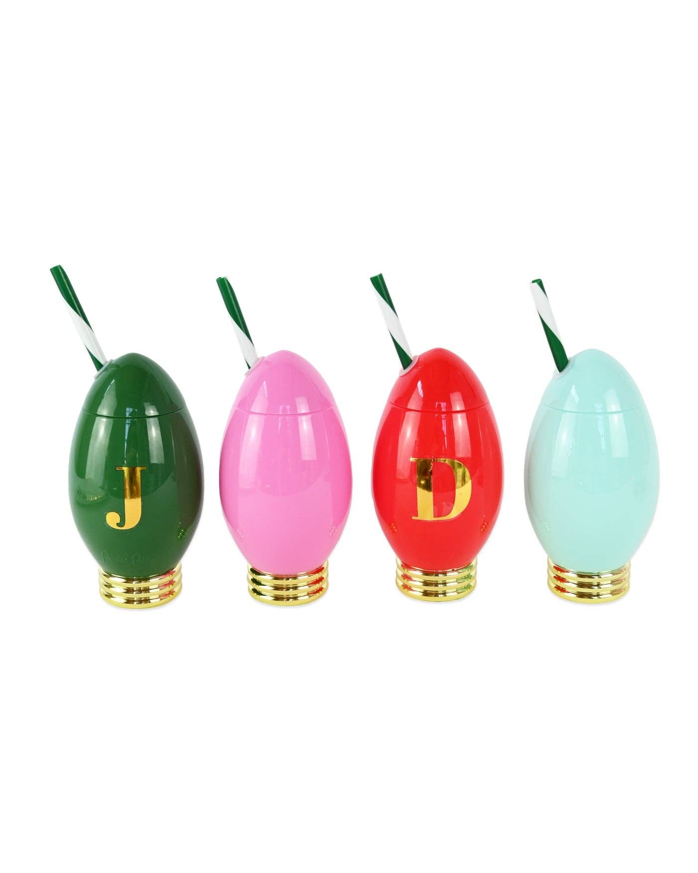 “Lit for the Holidays” ✨ Mini Light Cup Sippers (Set of 4)
