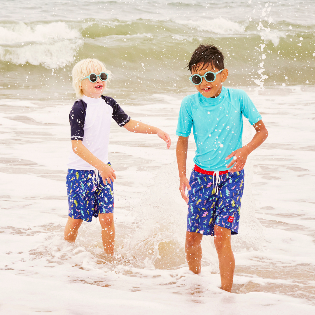 Beach and pool-ready color-change shorts