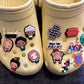 Durable fancy charms securely attached to crocs