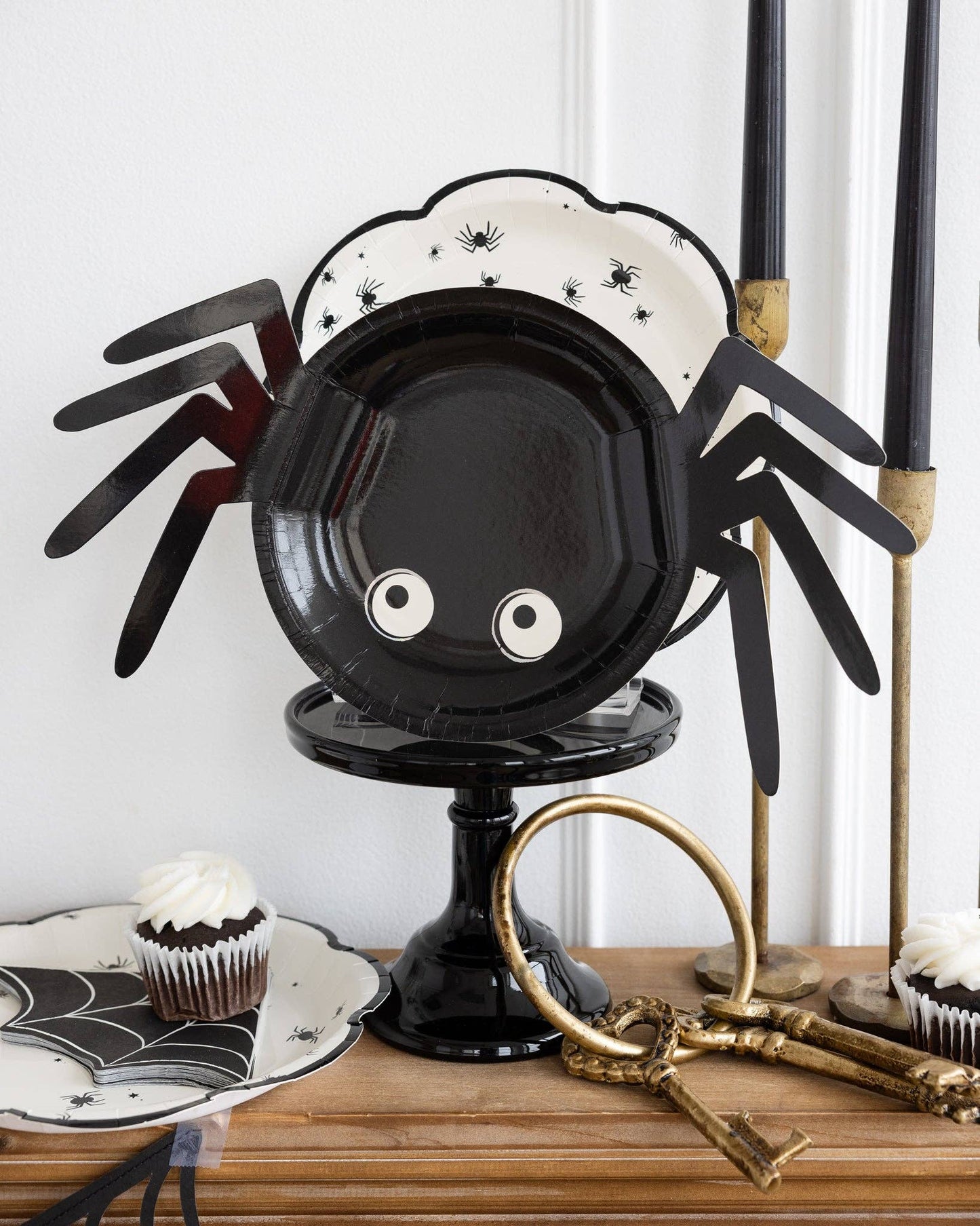 “Fright Bite” 🕷️ Spider Shaped Plates (Set of 8) by My Mind’s Eye