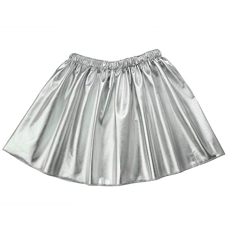 “Shimmer & Twirl” ✨ Metallic Pleather Skirt by Sparkle Sisters Couture Clips