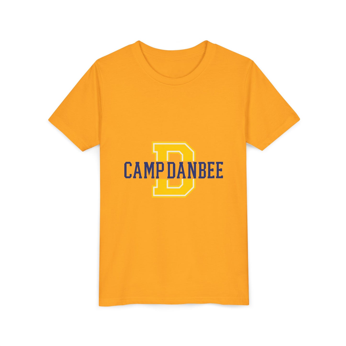 Youth Tee — 'Camp Danbee' Letterman D Logo Kids Shirt