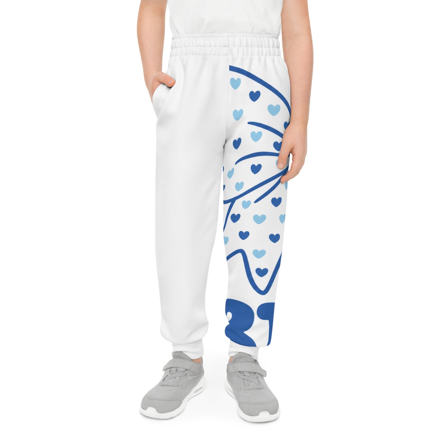 “Heart on Her Sleeve” 🎀 Heart-Filled Statement Bow WRT ECC Kids Joggers by CGO