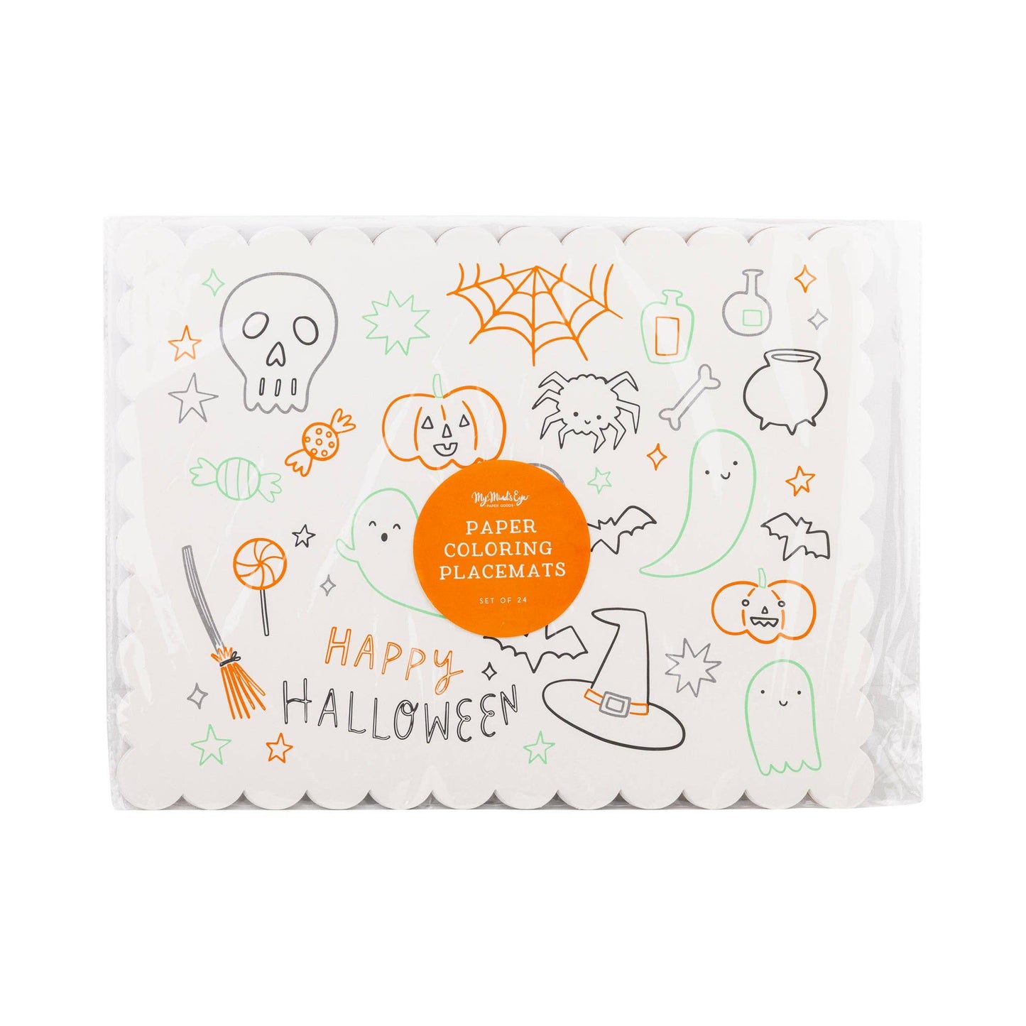 “Color Me Spooky” 🖍️ Halloween Coloring Activity Placemats