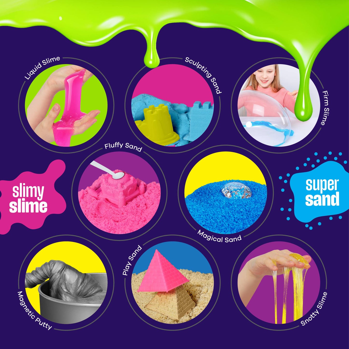 "Slimed!" 🧪 Slime, Putty & Sand Sensory Science Lab by Dan&Darci