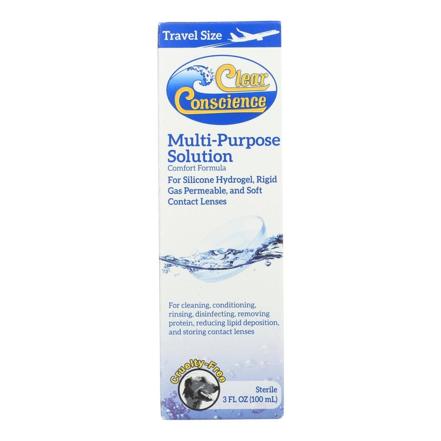 “The One You Forgot” 👁️ Travel Contact Lens Solution (3 oz) by Clear Conscience