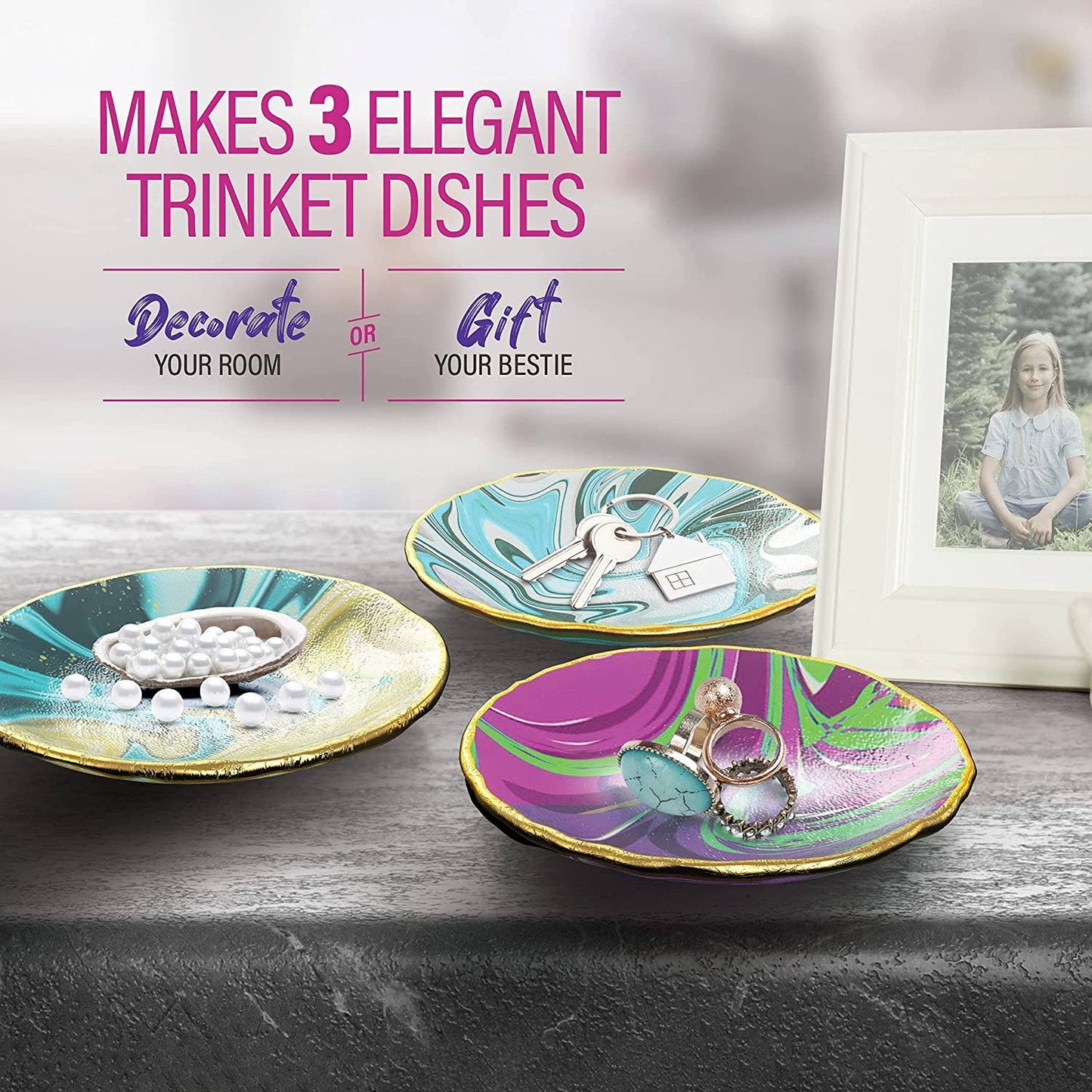 "Trinket Tray" 💍 Air-Dry Clay Jewelry Dish Kit by Dan&Darci