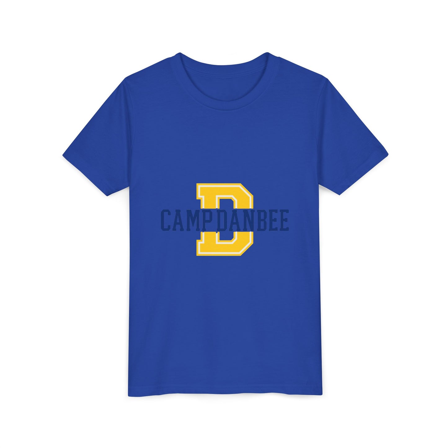Youth Tee — 'Camp Danbee' Letterman D Logo Kids Shirt