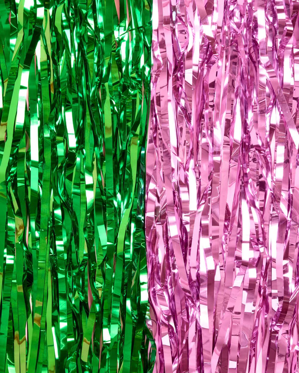 “Wicked Witch” 💚💕 Wicked Inspired Foil Curtain pink + green 2 pcs x 3'x6.5' by xo, fetti