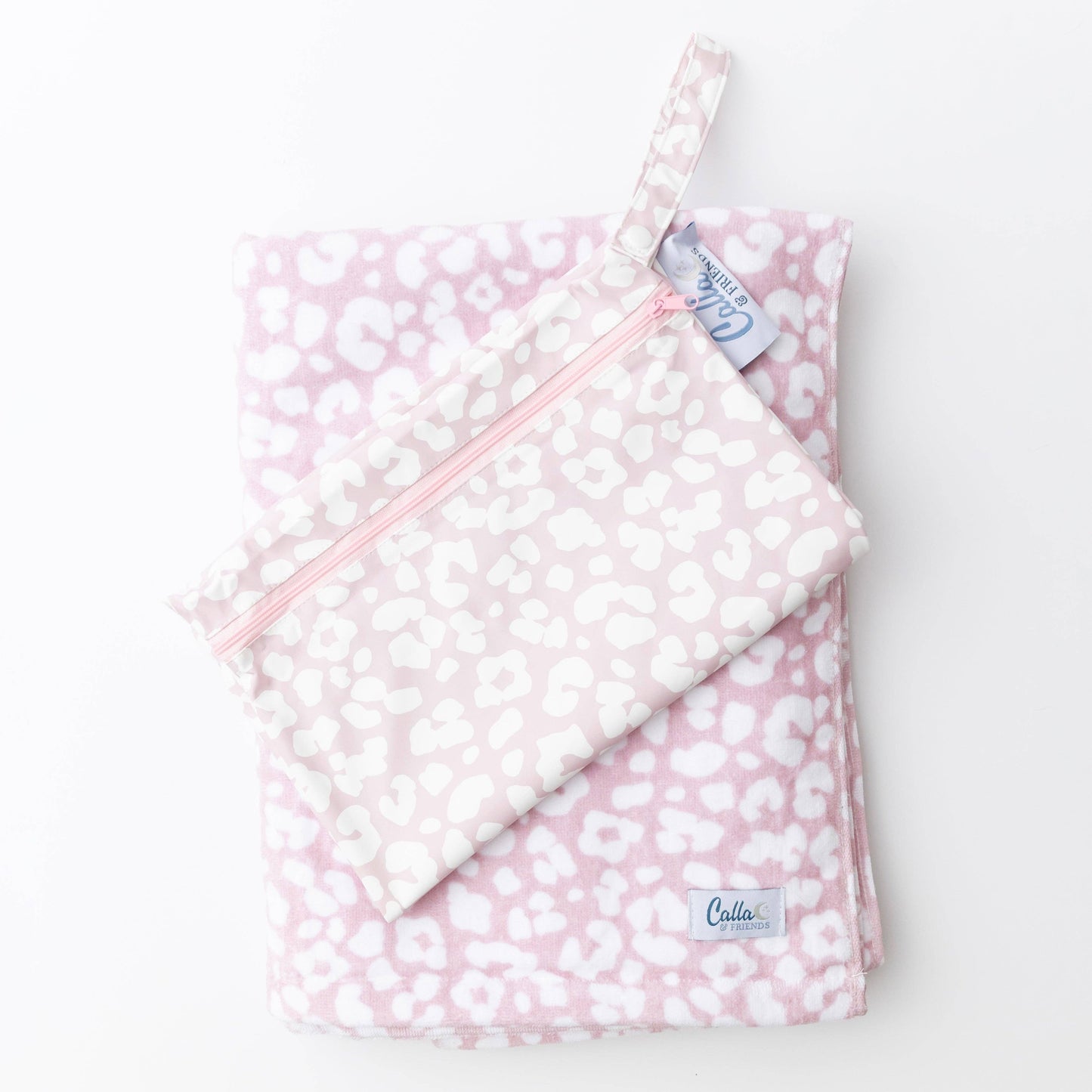 "Wild at Heart" 👆 Kenzie Petal Pink Leopard Beach Towel by Calla & Friends
