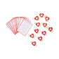 Classroom Valentine puzzle cards with matching erasers