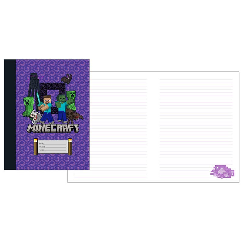 “Block Notes” 📒 Minecraft Composition Notebook Set