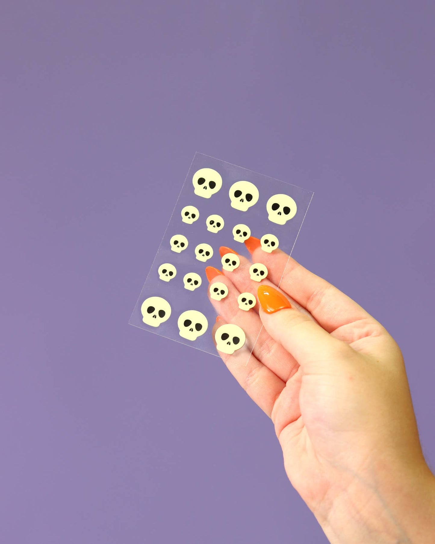 “Glow Up” 💀 Glow in the Dark Skulls Halloween Pimple Patches