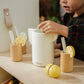 Pretend lemonade stand kit with glasses and pitcher