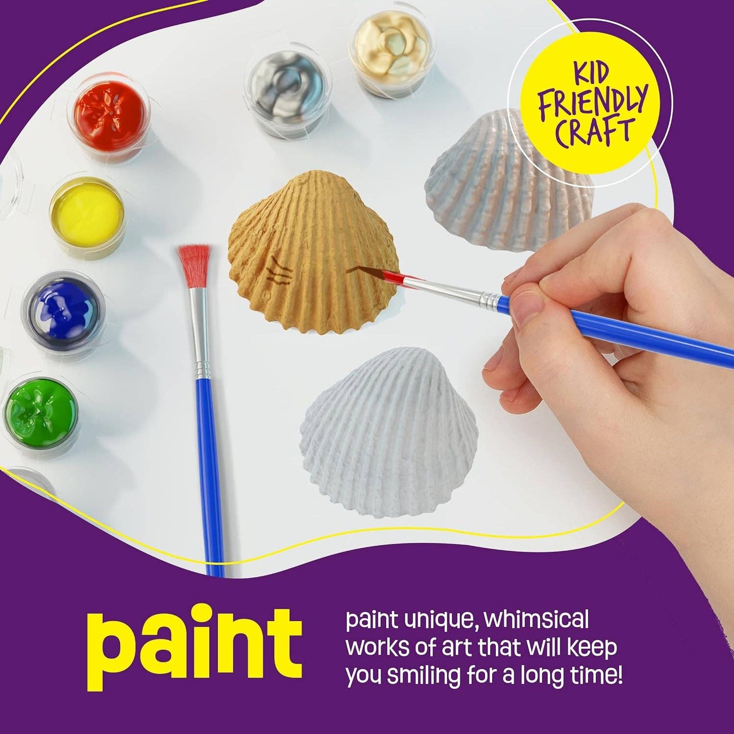 "Shore Things" 🐚 Seashell Painting Kit by Dan&Darci