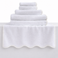 "Wrapped in Lotus" 🛁 Pink Piping Bath Sheet Set (2-Piece) by Lotus Linen