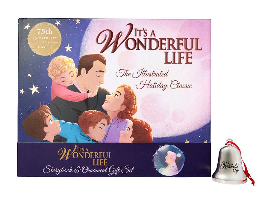 “It's a Wonderful Life” 🔔 The Illustrated Holiday Classic Gift Set [Book+Bell Ornament]