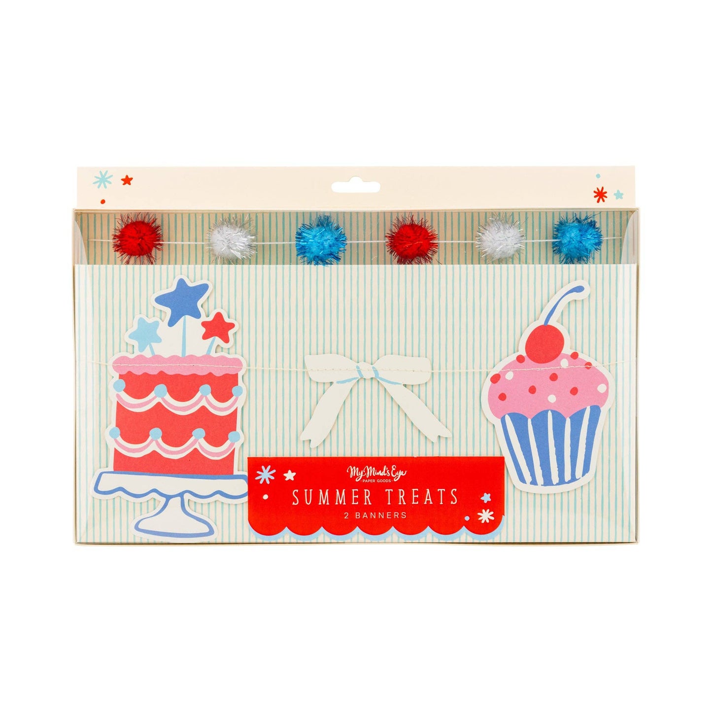 “Pom and Circumstance” 🇺🇸Summertime Icon Banner Set by My Minds Eye