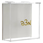 Lucite Matzah Box - White Back: Gold