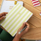 “The Standing Agenda” 📓 Striped Mid-Size Notebook for Work by Emily Ley