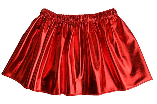 “Shimmer & Twirl” ✨ Metallic Pleather Skirt by Sparkle Sisters Couture Clips