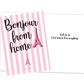 “BONJOUR FROM HOME!” 🇫🇷 News from Home Camp Shoe Charm Card