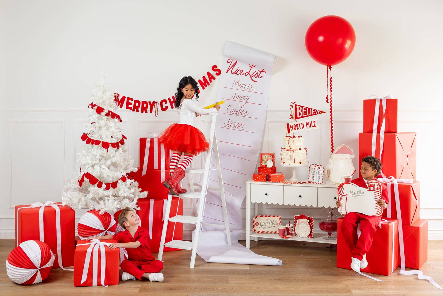 “Merry & Bright Bites” 🎄 Scroll Christmas Placemats
