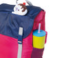 "Pack & Snooze" 🎒 Mimish Sleep-N-Pack Sleeping Bag — Raspberry Sorbet, Navy & Winterberry (Big Kid)