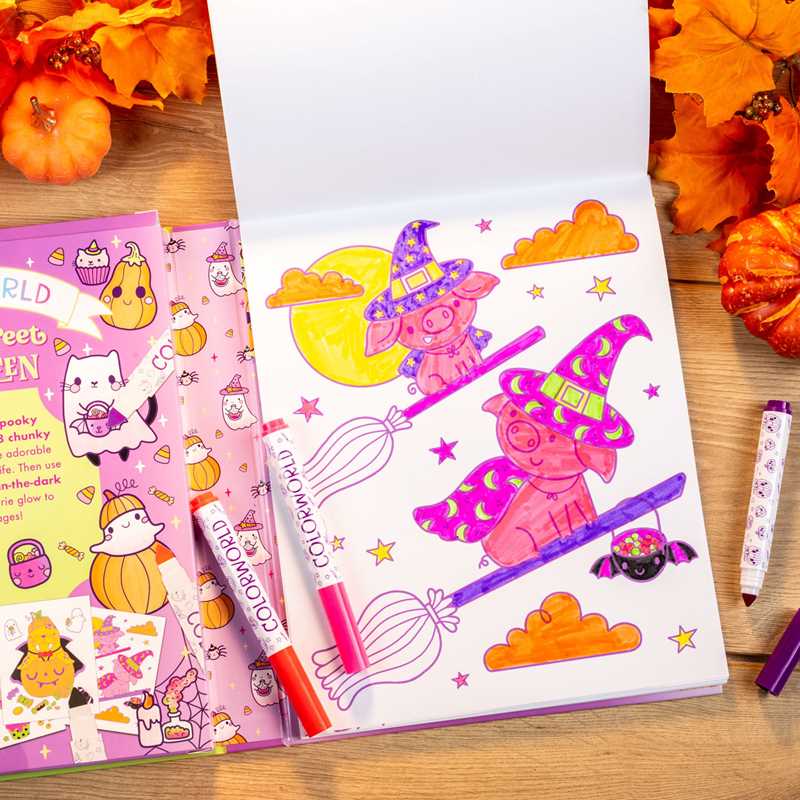 “Spooky Sweet Halloween” 🎃 ColorWorld: Spooky Sweet Halloween by: Kit - Paperback; 64 pages / English